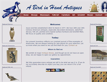 Tablet Screenshot of abirdinhand.com